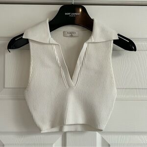 Aritzia Babaton Cropped Tank with Collar